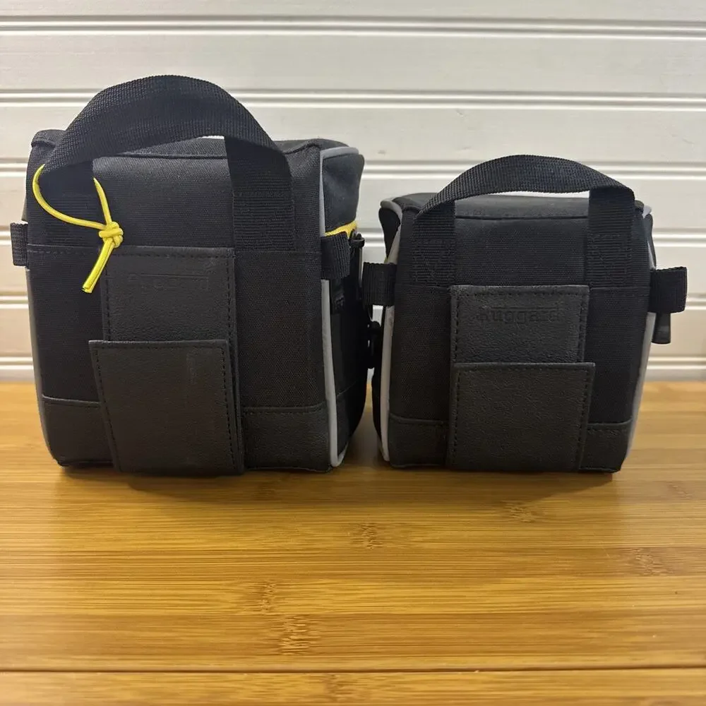 Ruggard Padded Lens Case 2 Pack Black Camera Bag Zipper Protective Pouches Used